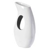 Uniquewise Modern floor vase, White Unique Trumpet Floor Vase, Home Interior Decoration, Modern Floor Vase, Tall Floor Vases for Entryway and Living Room And Office 33.75" Tall QI004002.L